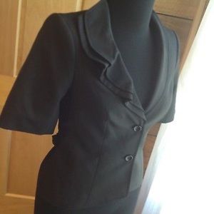 The Limited Short Sleeve Belted Blazer Small Black